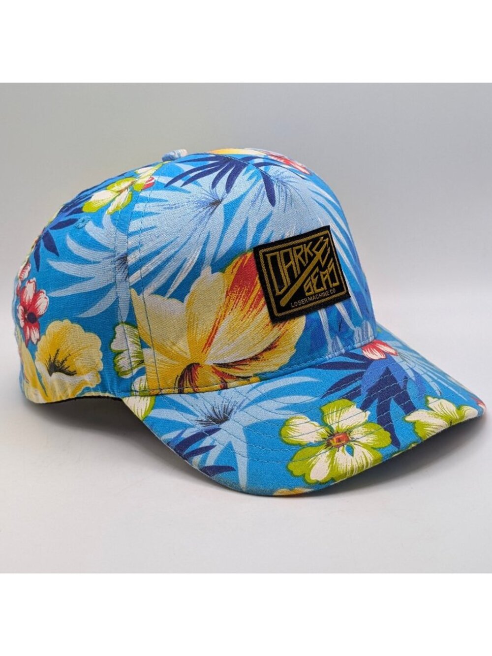 Dark Seas Loser Machine Co Hawaiian Hat Cap Snapback Floral Surfer Hibiscus